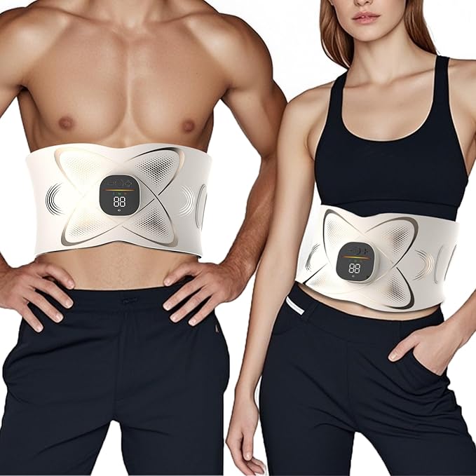 Portable Abdominal Training Belt with Heating Pad