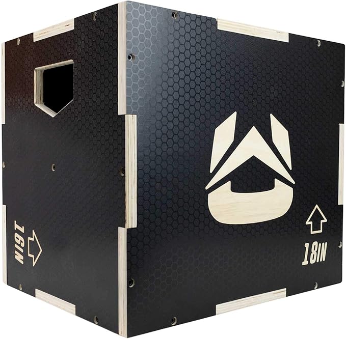 Plyo Box - Anti-Slip Wood 3-in-1 Plyometric Jump