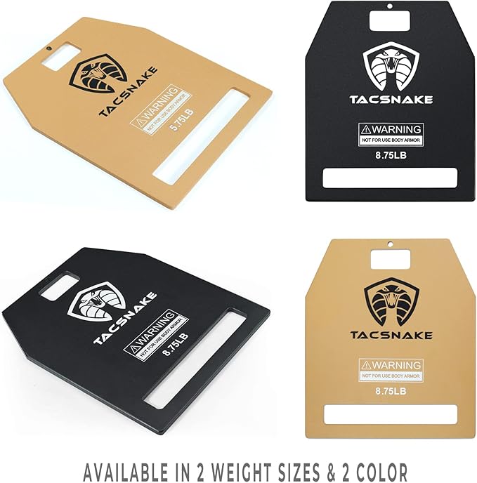 Tacsnake Weight Vest Plates 5.75 LB/ 8.75 LB/ 14.75 LB