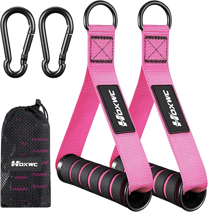Cable Handles Gym Equipment, Heavy Duty Resistance Band Handles, Replacement Exercise Handles for Cable Machine, Pulley System, Strength Trainer, Pull Down Workout, Home Gym Cable Attachments