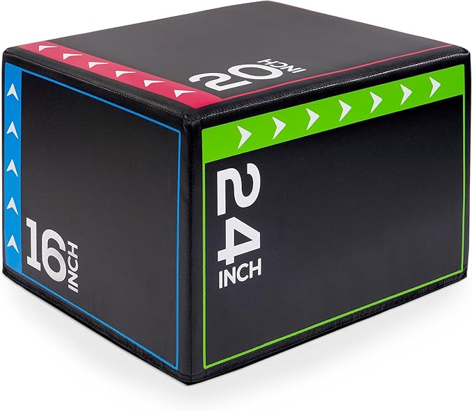 BalanceFrom Plyo Jumping Exercise Box, Home Gym Workout Trainer, Multiple Options