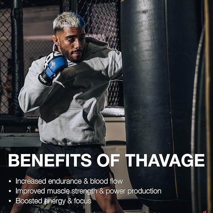 RAW Pre Workout Powder, Thavage (Dragon Fruit) - Chris Bumstead Sports Nutrition Supplement for Men & Women - Cbum Pre Workout for Working Out, Hydration, Mental Focus & Energy - 40 Servings