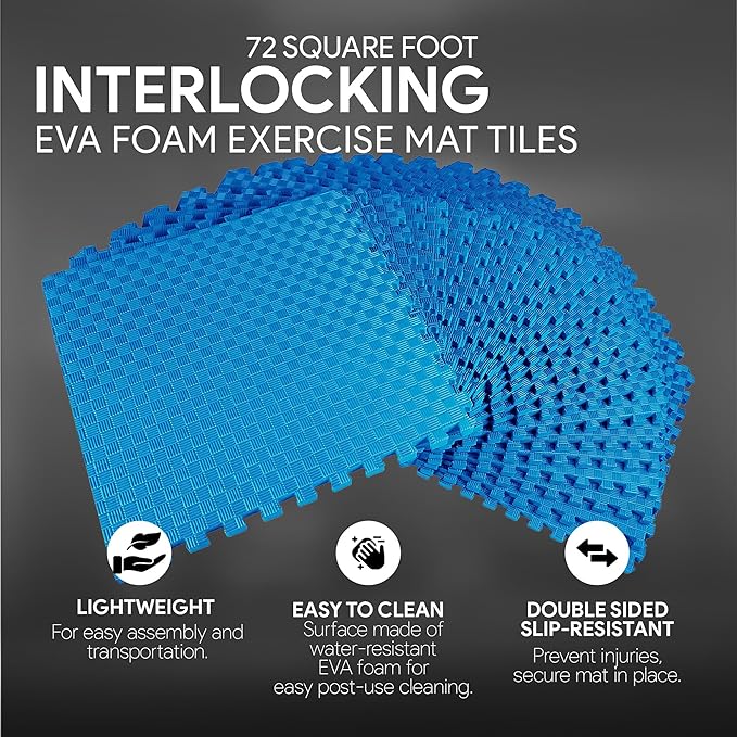 BalanceFrom Puzzle Exercise Mat with EVA Foam Interlocking