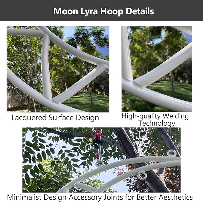 PRIOR FITNESS Aerial Moon Lyra Hoop Set