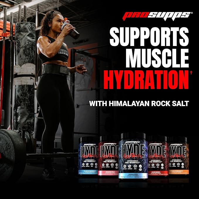 PROSUPPS Mr. Hyde Nightmare Pre Workout Powder with Caffeine & Beta Alanine - Preworkout for Intense Energy, Mental Focus & Performance - Gym & Fitness Supplements (Black N' Blueberry, 30 Servings)
