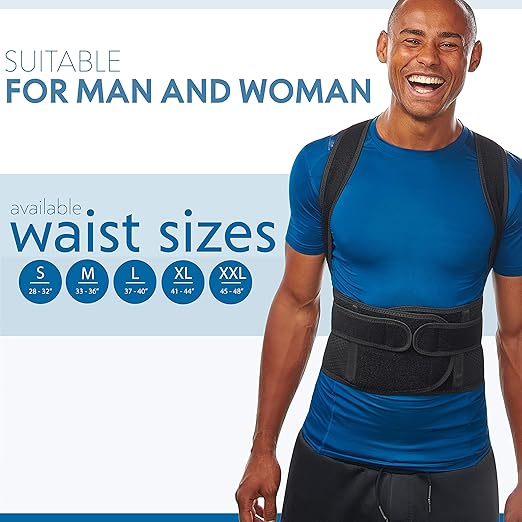 Back Brace Posture Corrector for Men and Women - Adjustable Posture Brace for Upper and Lower Back Pain Relief - Muscle Memory Support Straightener (X-Large)