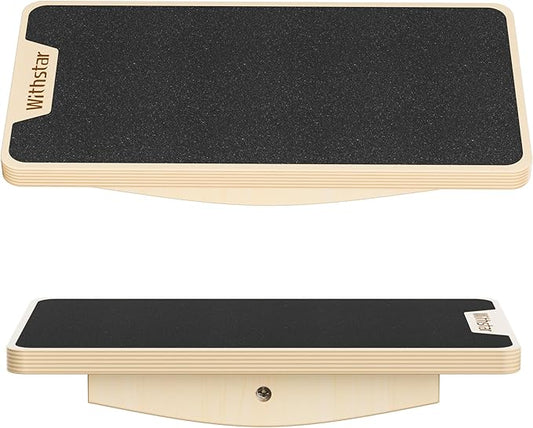 Balance Board Professional Wobble Board for Adults Anti-Slip 350LBS Balance Boards Anti-Slip Standing Desk Core Strength Wooden Balance Board