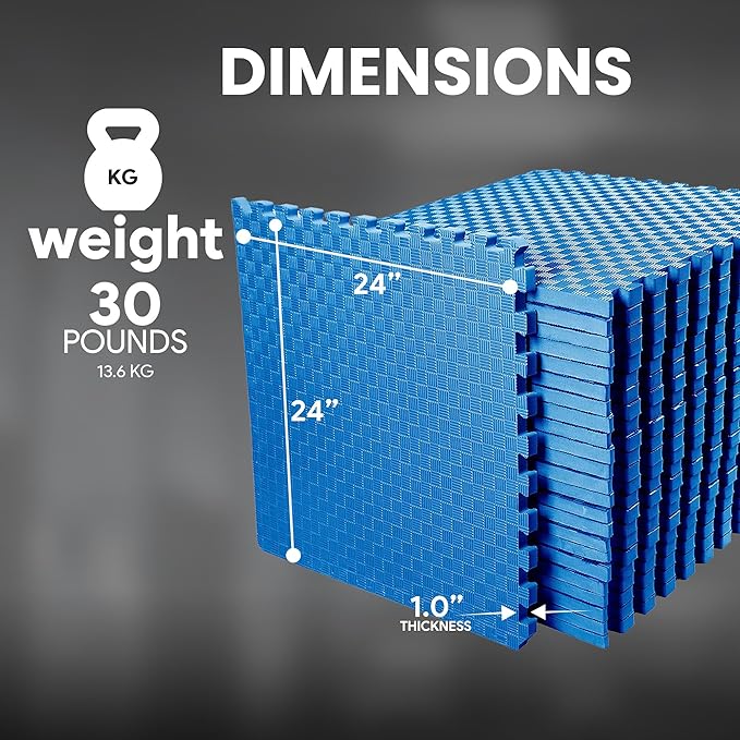 BalanceFrom Puzzle Exercise Mat with EVA Foam Interlocking