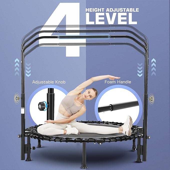 ANCHEER 40/48" Foldable Mini Trampoline 550LBS Max