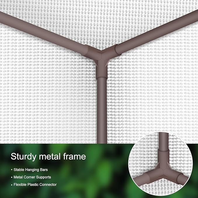 ATOUR 32"x32"x63" Grow Tent, 1680D High Reflective Mylar Hydroponic Grow Tents, Waterproof Grow Tent with Double Cleart Observation Door and Floor Tray, for Indoor Plant Growing