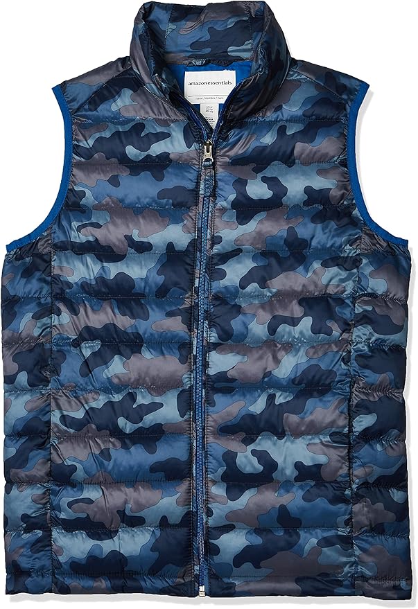 Amazon Essentials Boys and Toddlers' Lightweight Water-Resistant Packable Puffer Vest