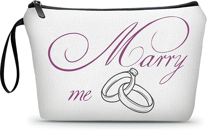 Bachelorette Gifts for Bride,Engagement Gifts,Bridal Shower Gifts for Bride To Be,Small Cosmetic Travel Makeup Bag,Bride Makeup Bag,Engaged Gifts,Bridal Shower Gifts,Funny Engagement Gifts