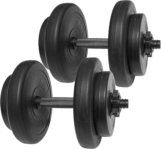 BalanceFrom Fitness 40 Pound All Purpose Vinyl Weight 2.5 Pound 7.5 Pound 14 Piece