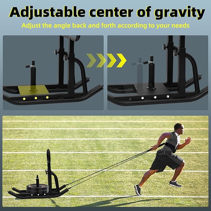 Weight Sled, Fitness Sled, Fitness Strength Training Sled,Adjustable 1" and 2" Weight