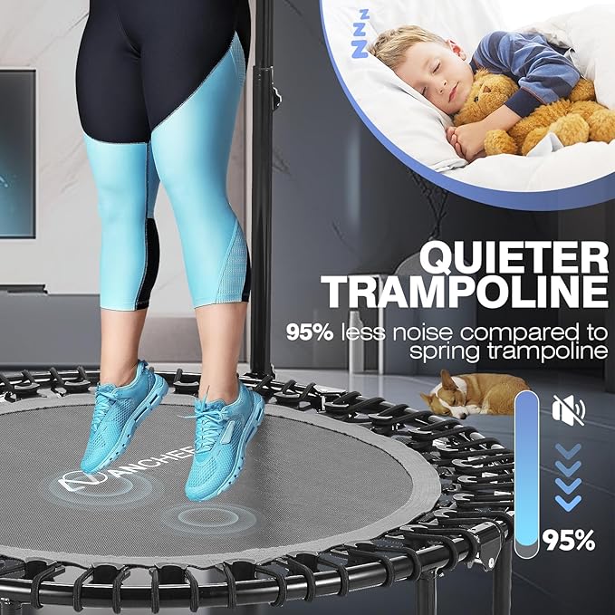 ANCHEER 40/48" Foldable Mini Trampoline 550LBS Max