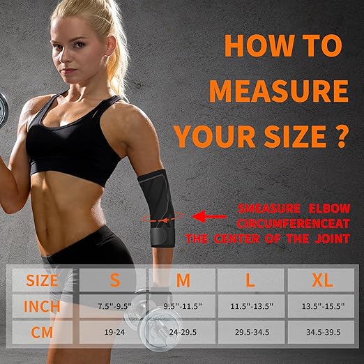 Arm Supports Sleeve,Elbow Compression Sleeve (1 Pair),Tennis Elbow Braces for Tendonitis and Tennis,Arm Supports Sleeves golfer relief for women & men sleeve for weightlifting