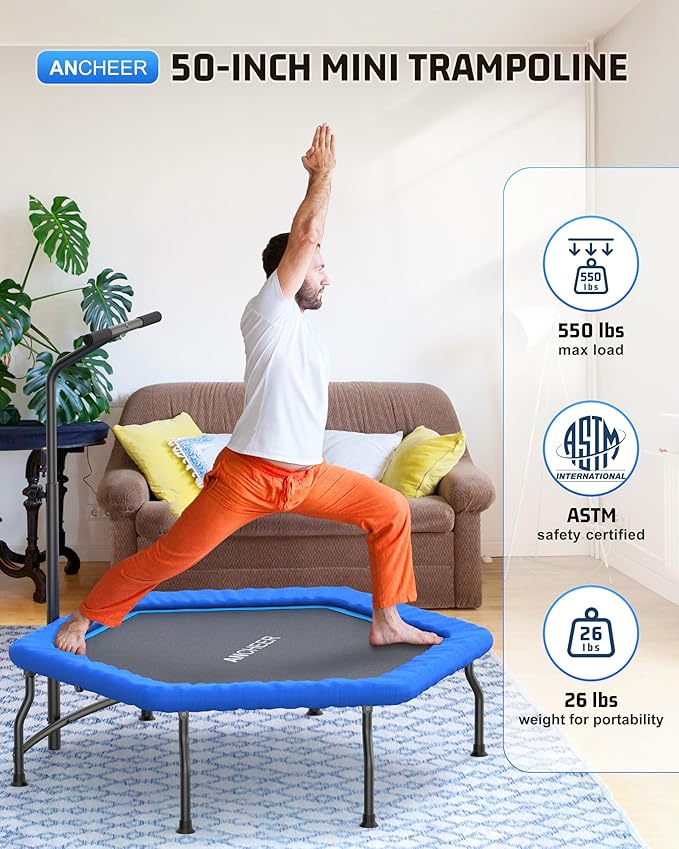 ANCHEER 50" Fitness Rebounder 550 lbs