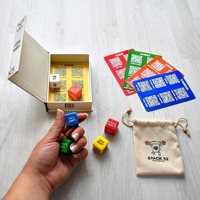 Quick Sweat Fitness Dice. Bodyweight Exercise Workout Game.