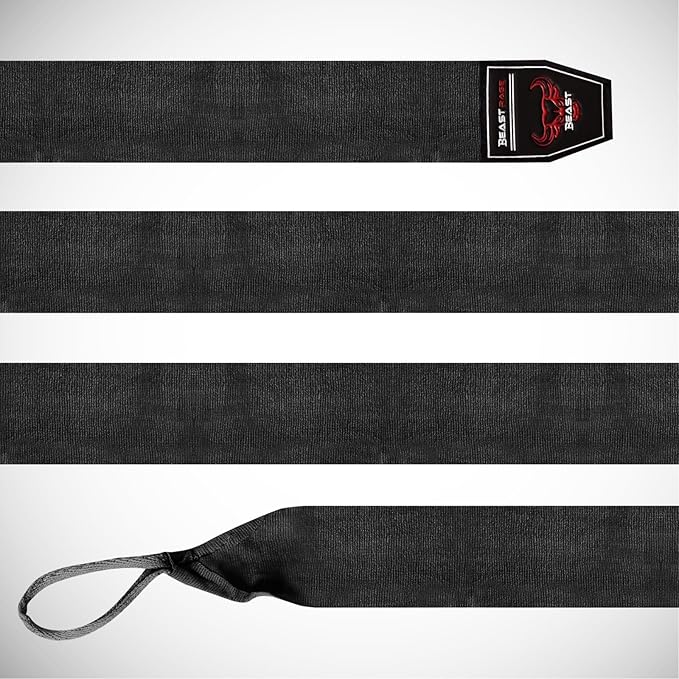 BEAST RAGE Boxing Hand Wraps 4.5 Meter Martial Arts Bandages Inner Gloves Wrist Support Straps Punching Under Hand Knuckles Heavy Elasticated Training Bag Mitts Muay Thai