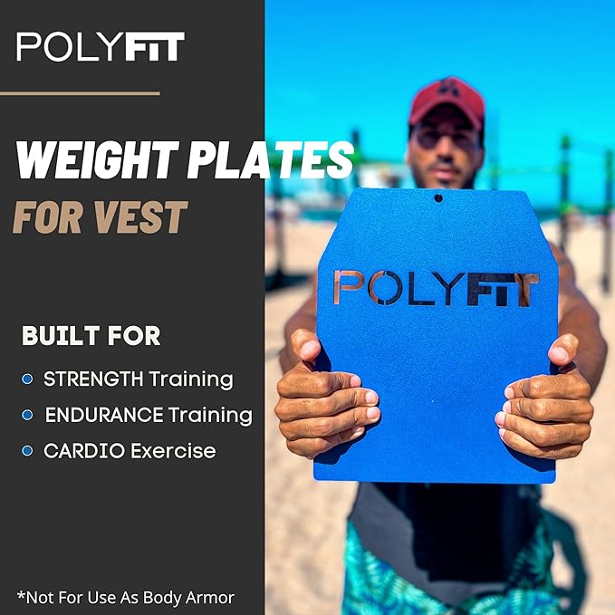 Weight Vest Plates - Weighted Plates for Strength 4lb, 6lb, 6lb, 9lb, 9lb, 14lb, 14lb, 19lb 19lb Pairs