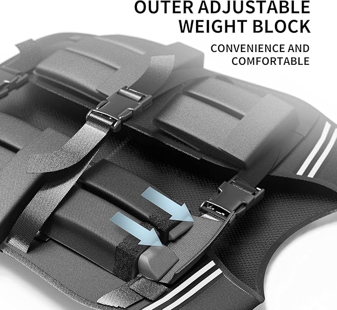 PROIRON Adjustable Weighted Vest 22LB/44LB,1LB/2LB Increment,Fully Adjustable Weight Vest for Men Women, Body Weight Vest for Running Workout Walking Boxing Strength Training Fitness Cardio, Weight Loss,Home Gym Equipment