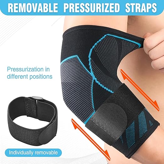 Arm Supports Sleeve,Elbow Compression Sleeve(1 Pair),Tennis Elbow Braces for Tendonitis and Tennis Elbow,Arm Supports golfer,tennis elbow relief for women & men,elbow sleeve for weightlifting