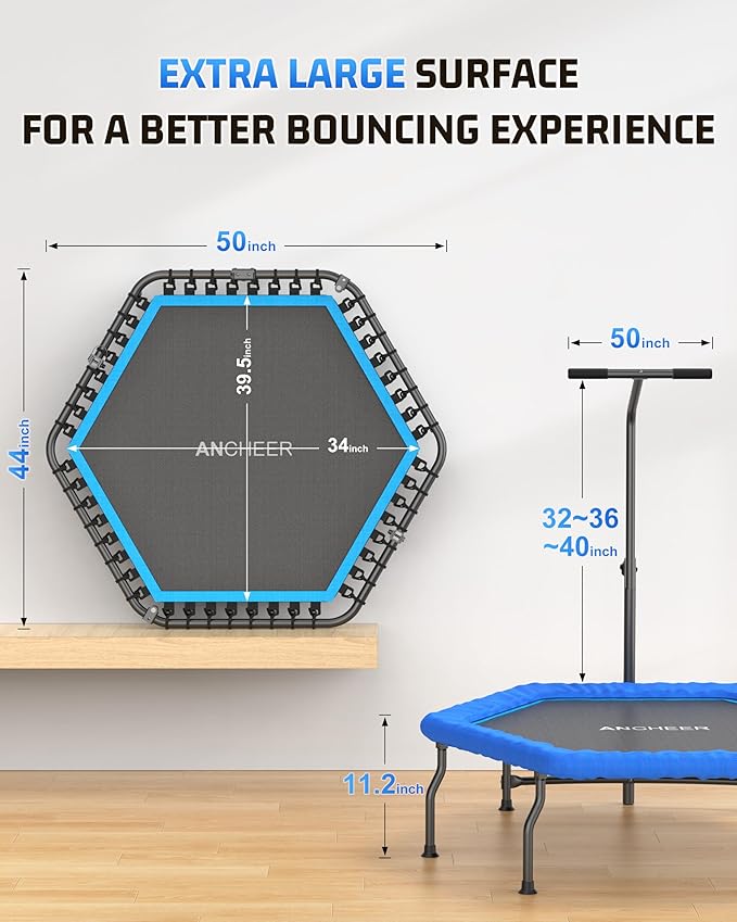 ANCHEER 50" Fitness Rebounder 550 lbs