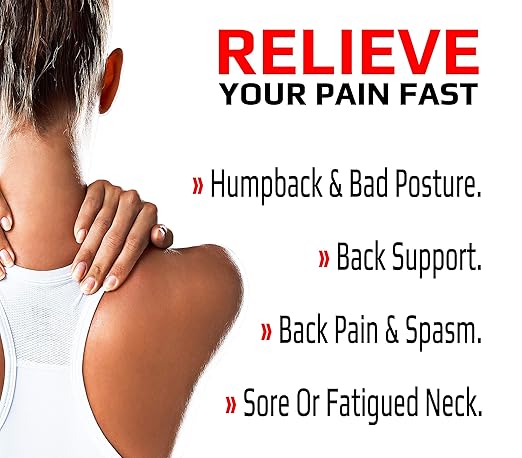 Posture Corrector Back Straightener Men & Women Correction Brace Made For All Day Comfort & Support Pain Relief, Sciatica, Clavicle, Neck, Shoulders, and more.