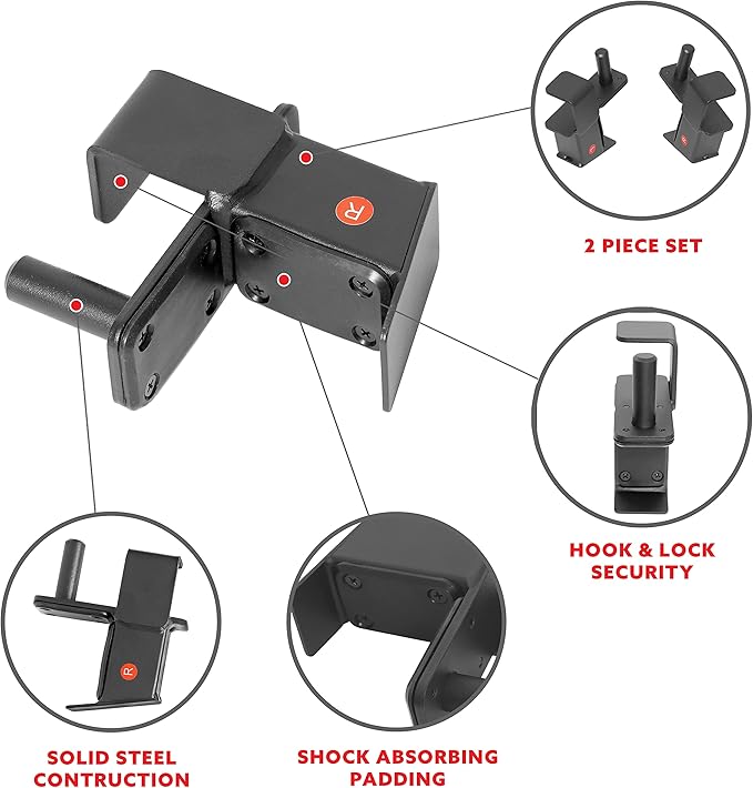 Sunny Health & Fitness Power Cage Squat Rack Upgrade Attachments, Dip Bar, Plate Bar Holder, Belt Squat, J Hook, Lat, Adapter, U Ring, Pull Up Bar, Landmine, Captain's Chair, Tricep Rope For Home Gym