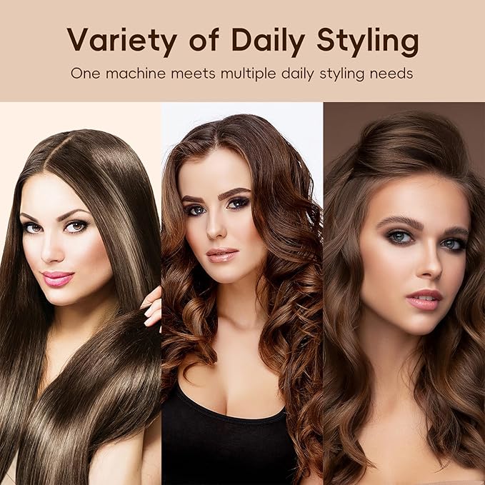 8 in 1 Hair Dryer Air Styler, 110000 RPM High Speed Rotate Air Styler Wrap, Hair Dryer Brush Set for Auto Curling, Fast Drying Styling, Volumizing, Straighten, Smooth, Meets Daily Needs for Women