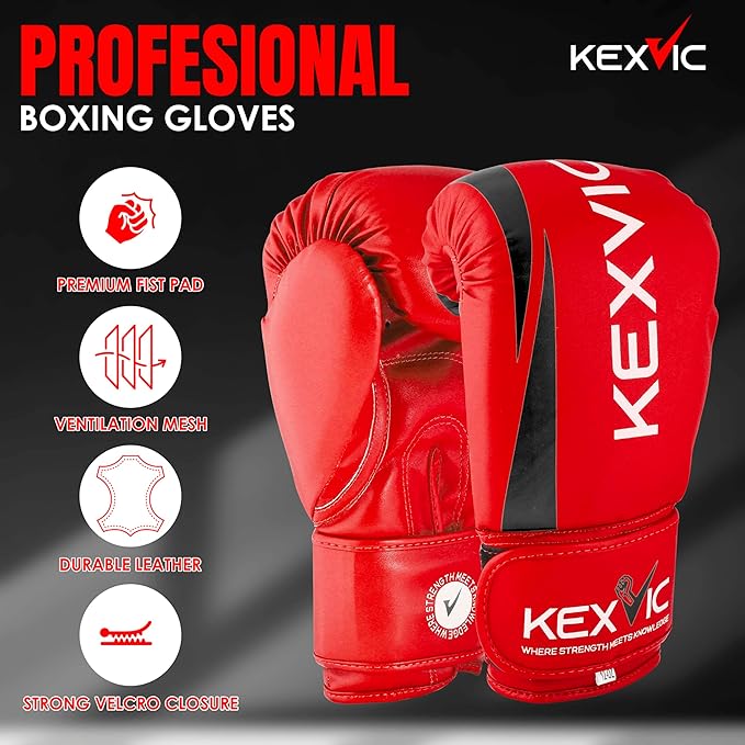 Punching Bag for Adults 4FT- Premium Heavy Duty Boxing Bag Set with 12OZ Boxing Gloves –Unfilled Hanging Kickboxing Bag for MMA, Karate, Judo, Muay Thai and Self Defense Training