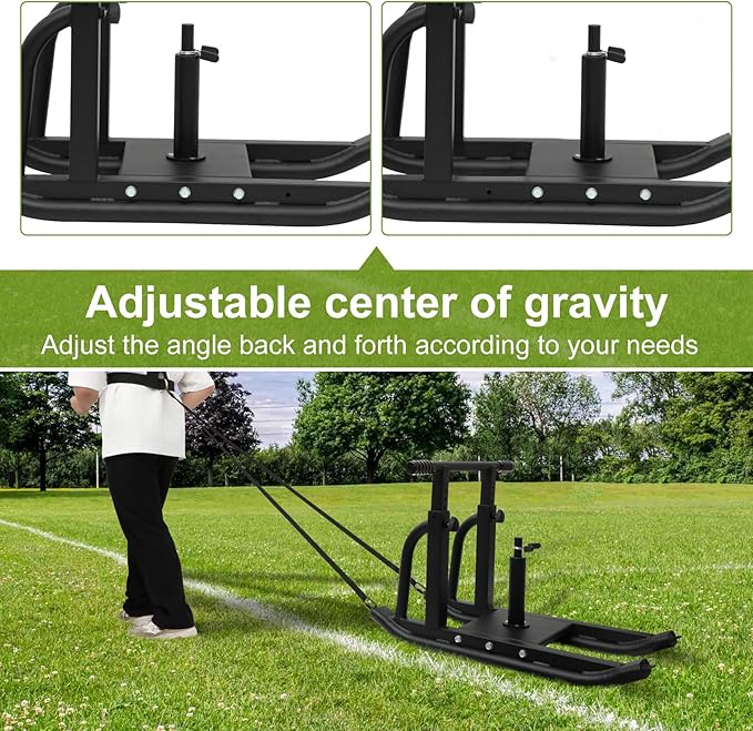 Weight Sled, Fitness Sled, Fitness Strength Training Sled,Adjustable 1" and 2" Weight