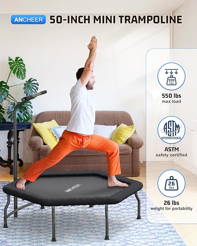 ANCHEER 50" Fitness Rebounder 550 lbs
