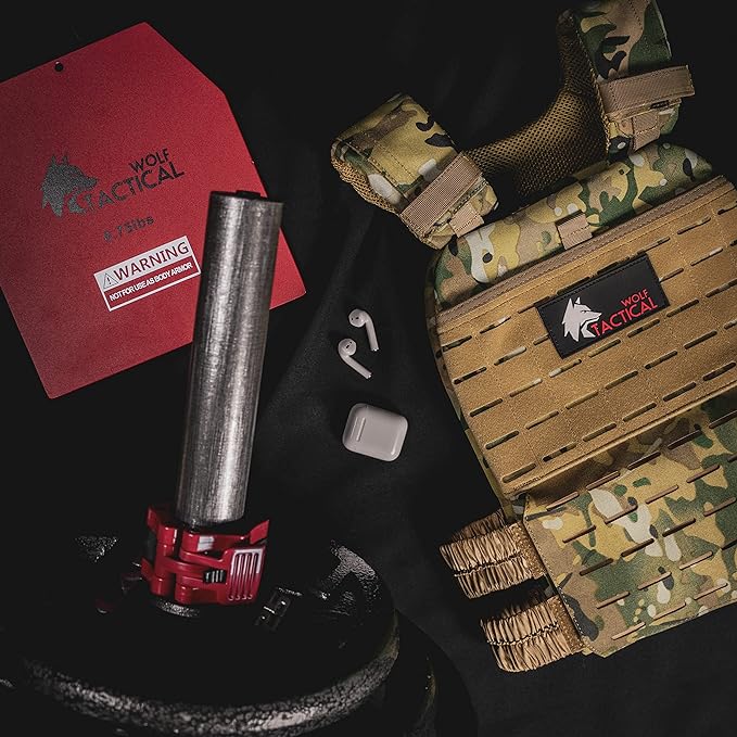WOLF TACTICAL Weight Vest Plates - 5.75/8.75/14.5/19.75LB Pairs