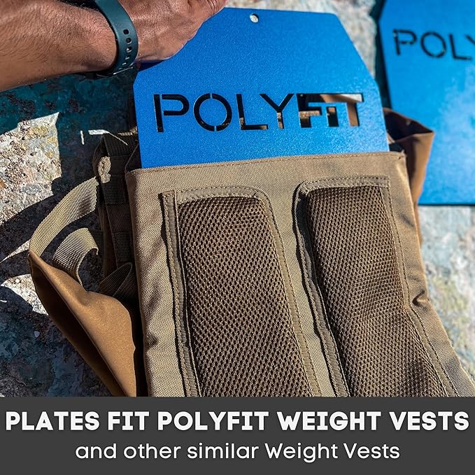 Weight Vest Plates - Weighted Plates for Strength 4lb, 6lb, 6lb, 9lb, 9lb, 14lb, 14lb, 19lb 19lb Pairs