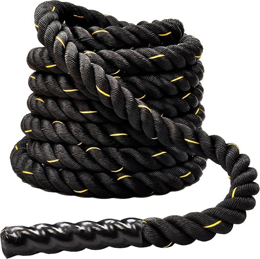 Battle Rope 1.5Inch 2 Inch Diameter Poly Dacron 30 FT, 40 FT, 50 FT