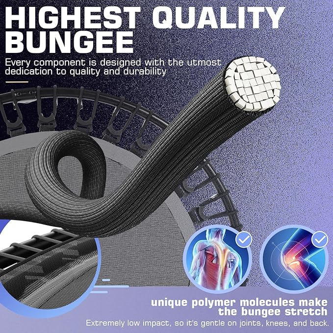 ANCHEER 40/48" Foldable Mini Trampoline 550LBS Max