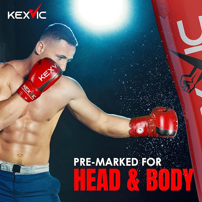 Punching Bag for Adults 4FT- Premium Heavy Duty Boxing Bag Set with 12OZ Boxing Gloves –Unfilled Hanging Kickboxing Bag for MMA, Karate, Judo, Muay Thai and Self Defense Training