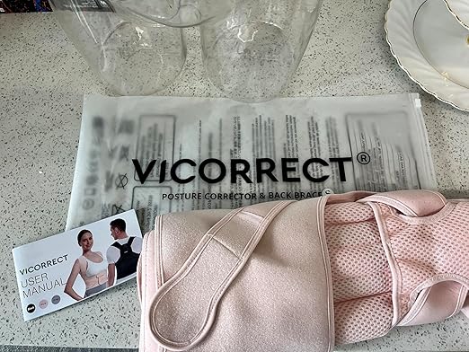 Back Posture Corrector Support for Women: UpperBack Support - Shoulders Straightener Relieve UpperBack Pain (Pink, Small)