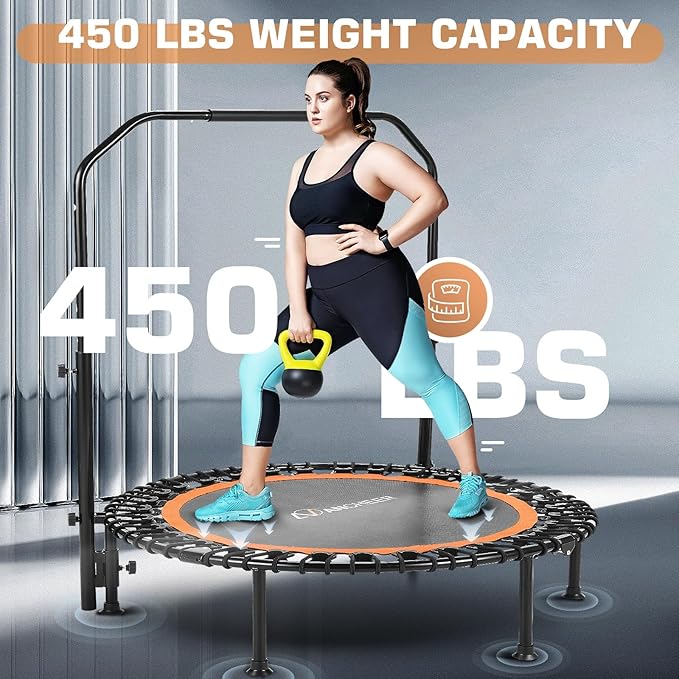 ANCHEER 40/48" Foldable Mini Trampoline 550LBS Max