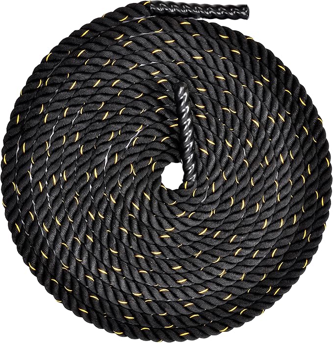 Battle Rope 1.5Inch 2 Inch Diameter Poly Dacron 30 FT, 40 FT, 50 FT