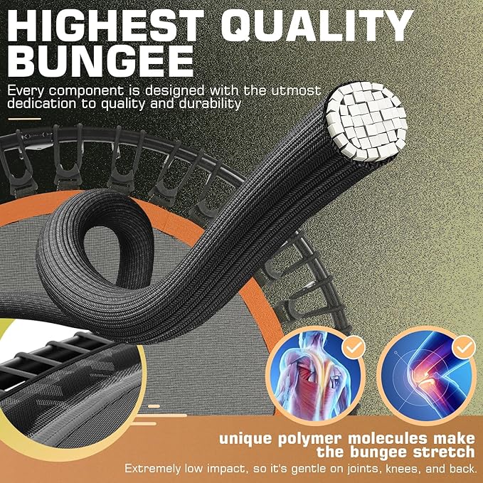ANCHEER 40/48" Foldable Mini Trampoline 550LBS Max