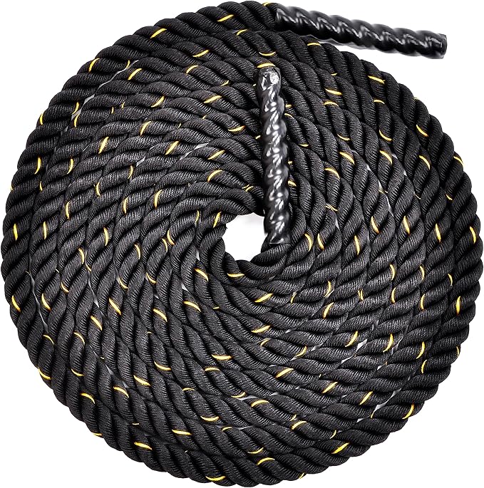 Battle Rope 1.5Inch 2 Inch Diameter Poly Dacron 30 FT, 40 FT, 50 FT