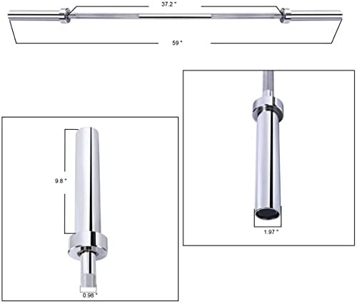 Signature Fitness Olympic Bar for Weightlifting and Power