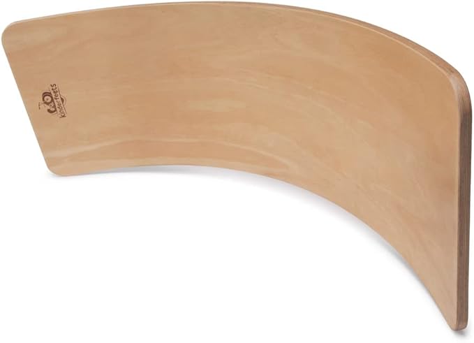 Kinderfeets, Kinderboard, Waldorf Original Wooden Balance Board for Toddlers, Kids, Teens, Adults -Wobble Balance Board - Kids Wooden Toys Learning Toys - Rocker Board Yoga and Exercise