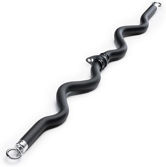 Deluxe Exercise Curl Bar for Lats BBEB-7355 Black 47 inches