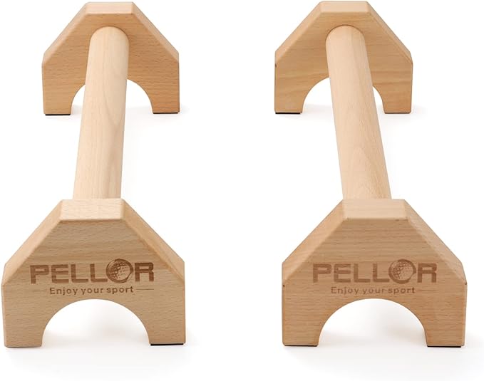 Pushup Stands - Wooden Push Up Bars Gym