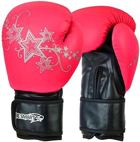 Be Smart Kids Boxing Gloves 4-12 Years 4oz 6oz Training Gloves for Children Sparring Youth Boxing Gloves Junior Training Mitts Punch PU Leather MMA Muay Thai Kick Boxing