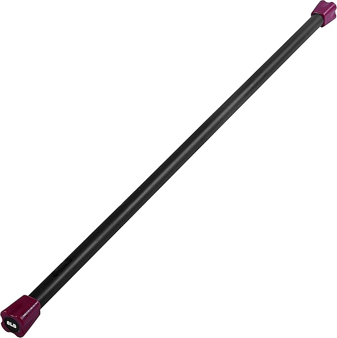 JFIT Weighted Workout Bars 7 Size 5-30lbs, Rubber