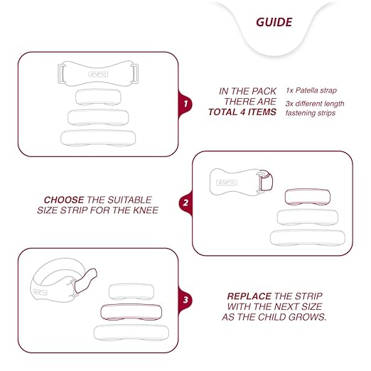 KARM Kids Knee Brace Strap - Osgood Schlatter Knee Brace Youth for Kids, Child - Patellar Tendon Support Patella Band for Pain, Sports, Basketball with 3 Length Adjustable Straps (Single, Black)